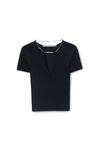 Alexander Wang black 黑色徽标铭牌套头衫