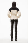 alexander wang 泰迪抓绒和尼龙塑形夹克 vintage white/black