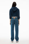 alexander wang 叠搭松身牛仔裤 deep blue