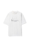 Alexander Wang white white cotton oversized logo t-shirt