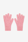 alexander wang embossed logo gloves in stretch wool prism pink
