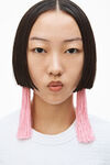 alexander wang mini dress in textured logo jacquard white