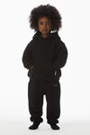 alexander wang essential毛圈布连帽衫 black