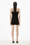 alexander wang 弹力粘胶纤维针织背心式连衣裙 black