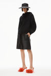 alexander wang 硬挺毛圈布连帽衫 black