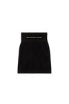 alexander wang 徽标装饰弹力超短裙 black