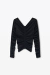Alexander Wang black ruched pullover