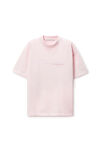 Alexander Wang light pink 粉色棉质混纺加大款 t 恤