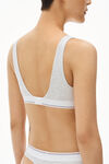 alexander wang 罗纹平纹布紧身胸衣 heather grey