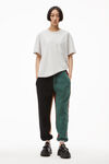 alexander wang pocket tee in high twist jersey light heather grey