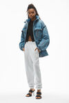 alexander wang 发泡彩胶徽标装饰毛圈布运动裤 light heather grey