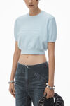 Alexander Wang ariel blue 罗纹毛衣 t 恤