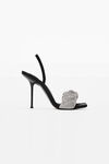 alexander wang julie 水晶发圈凉鞋 black