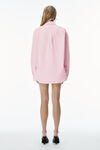 Alexander Wang light pink 棉质男友风衬衫