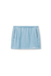 Alexander Wang light blue 浅蓝色棉质毛圈布迷你半身裙