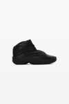 alexander wang aw hoop sneaker in leather black