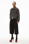 alexander wang 后背垂坠感夹克 grey aged/white