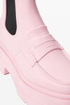 Alexander Wang cradle pink carter 75mm ankle platform boot in rubber