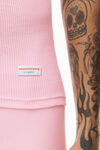 alexander wang 罗纹棉背心 light pink