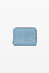 Alexander Wang vintage medium indigo trompe l'oeil 小巧山羊皮钱包