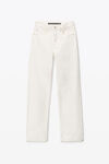 Alexander Wang vintage white ez 中腰直筒牛仔裤