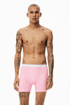 alexander wang boxer brief in ribbed jersey light pink