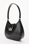 alexander wang w legacy small hobo in leather black