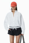 Alexander Wang white cotton oxford oversize shirt