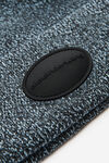 Alexander Wang oxford blue dome logo beanie in ribbed wool stretch
