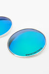alexander wang lens earring metallic green