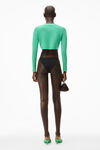 alexander wang crystal logo bikini bottom  black