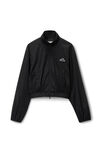 Alexander Wang black shrunken windbreaker jacket