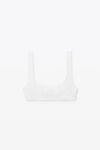 alexander wang 纹理提花平纹针织比基尼上衣 white