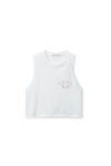 Alexander Wang vintage white logo muscle tank