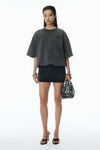 Alexander Wang faded black 预制款 t 恤迷你连衣裙