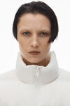 Alexander Wang paper white white logo jacquard puffer jacket