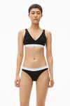alexander wang 罗纹平纹布紧身胸衣 black