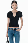 Alexander Wang black 黑色徽标铭牌套头衫