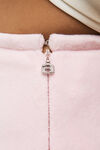alexander wang flared pant in velour light pink