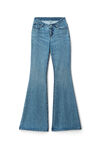 SCOOP FRONT FLARE JEAN IN DENIM