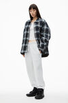 Alexander Wang vintage heather grey 密绒运动裤