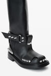 Alexander Wang black dixon 皮革过膝扣靴