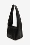 alexander wang 蛇皮圆顶小号流浪包 black