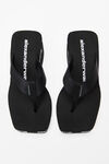 alexander wang aw坡跟人字拖 black
