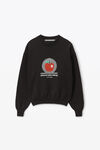 alexander wang ny apple 密织棉质套头衫 black