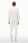 alexander wang 中性款棉质保暖华夫格长袖衫  heather grey