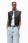 alexander wang 双正面牛仔工装裤 pebble bleach