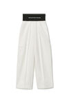alexander wang 棉质精裁萝卜裤 snow white