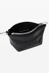 Alexander Wang black 裂纹漆皮硬币钱包