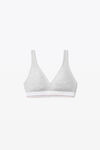 alexander wang 罗纹平纹布紧身胸衣 heather grey